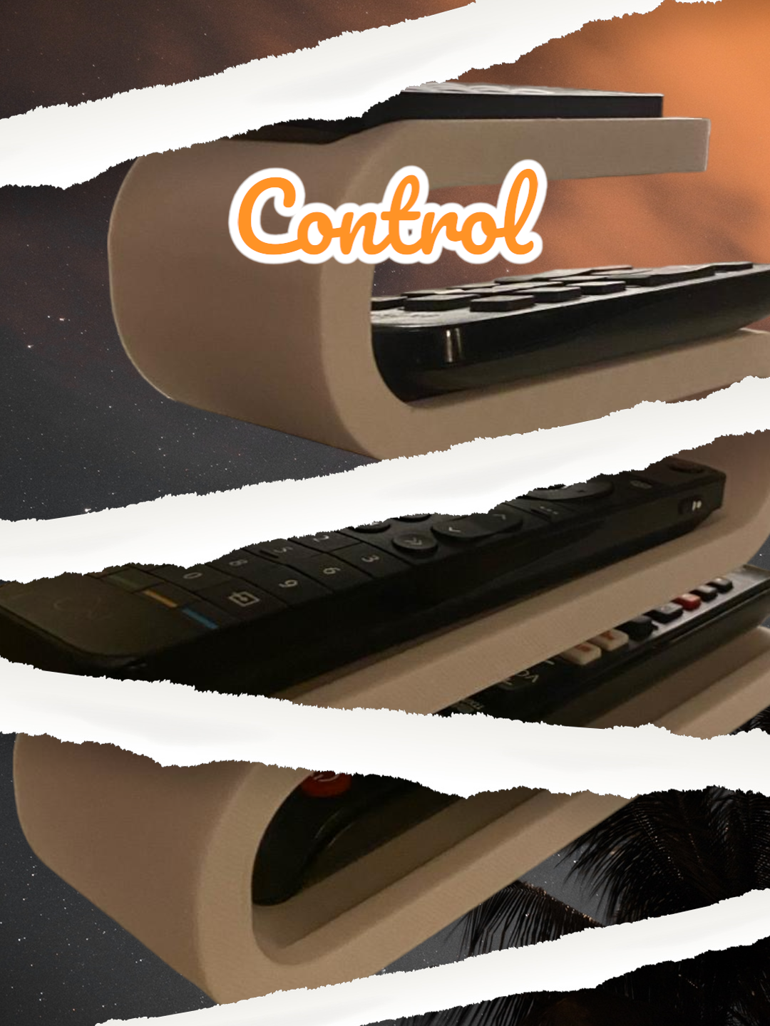 3D Printed Ornamental Control Stand: A Stylish Solution for Organizing Remote Controls